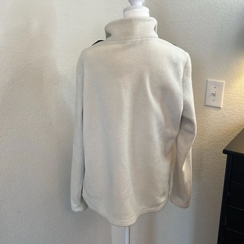 Chaps Long Sleeve Fleece Pullover Jacket - Size Large - Picture 2 of 5